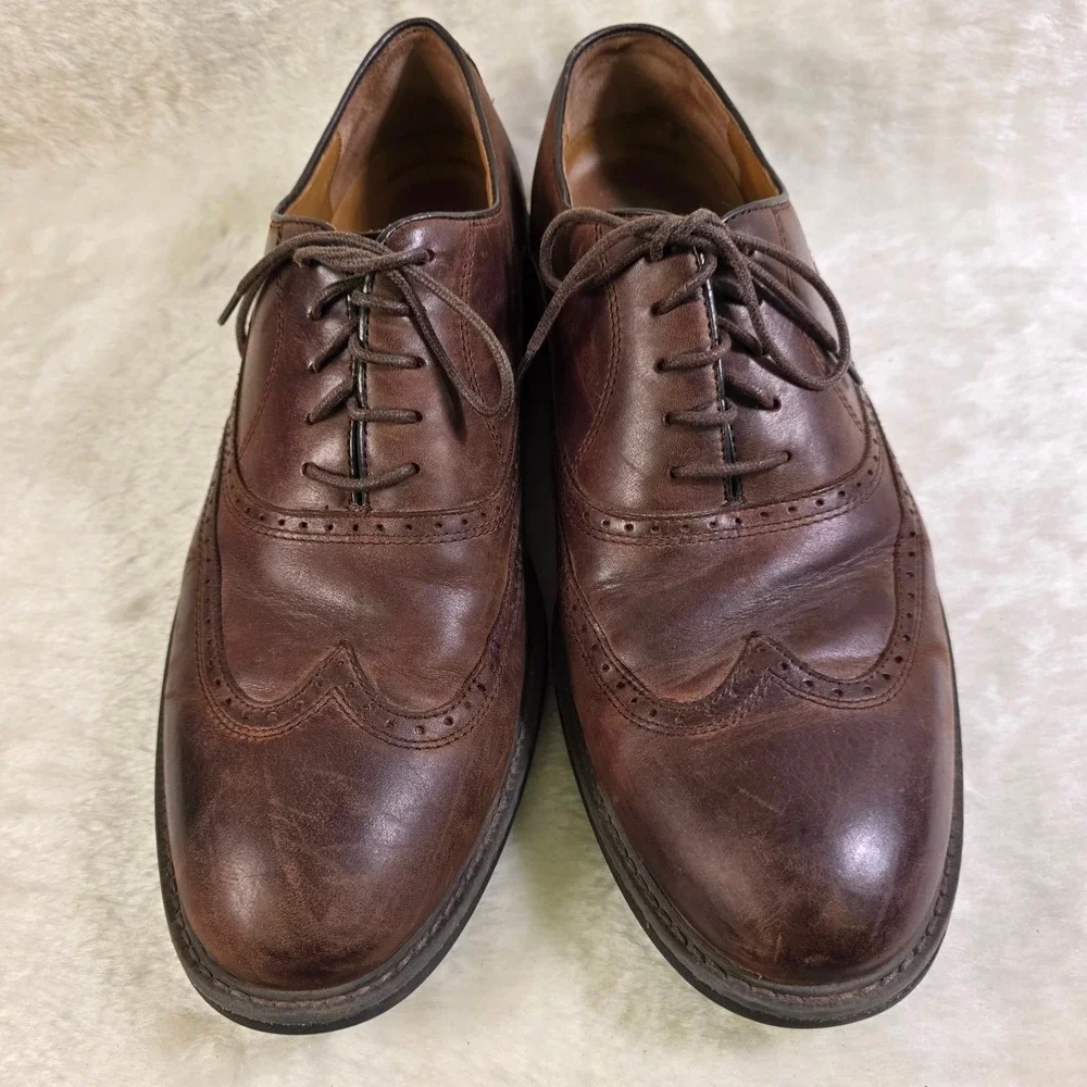 Johnston & Murphy XC4 Waterproof Wingtip Oxford Shoes Brown Waterproof Mens 11M